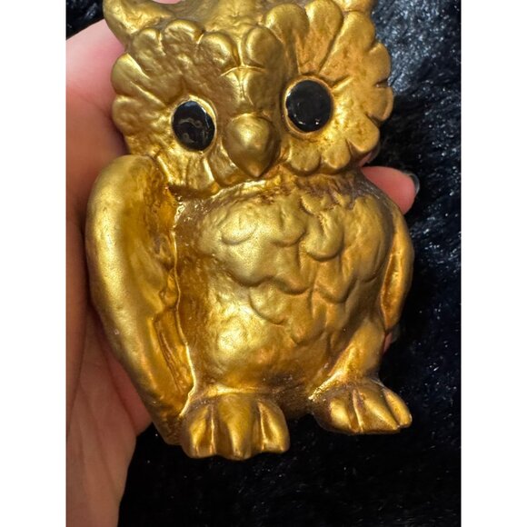 Vintage Noreast Gold Owl Figurine Crafted In Japan - Picture 2 of 5